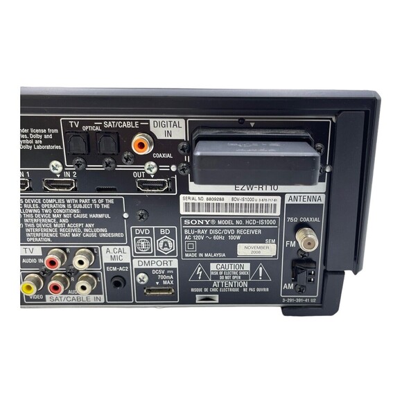 Sony S-Master Digital Amplifier BDV-IS1000 Blu-ray Player w Wireless Transceiver - Picture 5 of 7